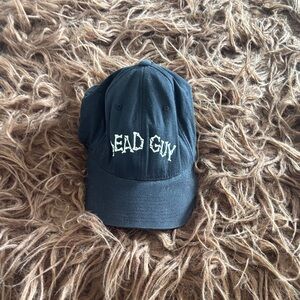 Dead Guy Beer black logo baseball hat.